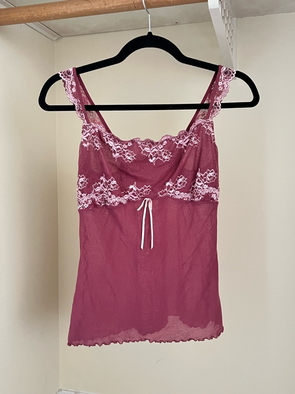 Gorgeous burgundy vintage 90s cami